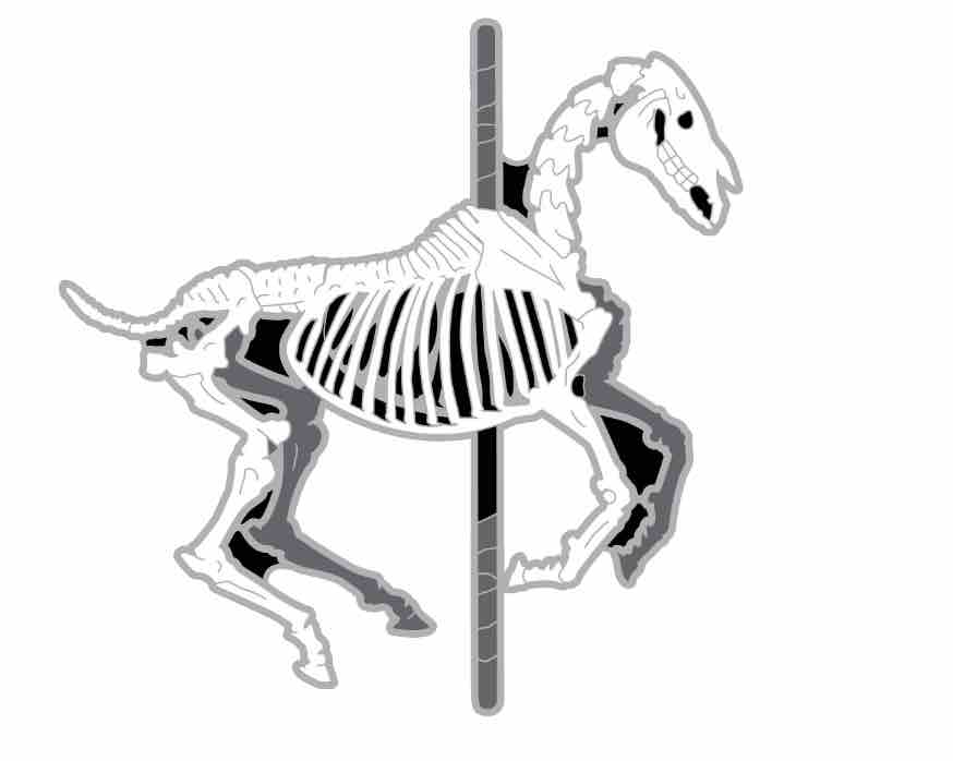 Skeleton Carousel Pin
