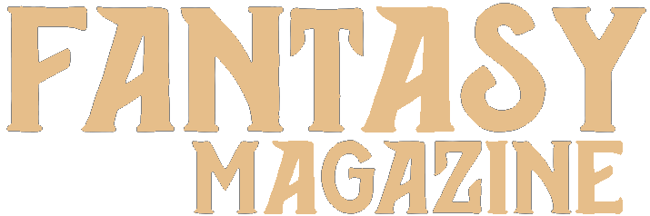 fantasy magazine in gold color